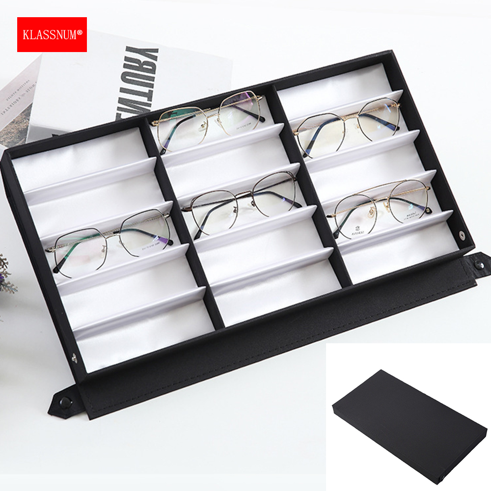 Home Lines Textiles - KLASSNUM 15-Slot Glasses Display Black Box