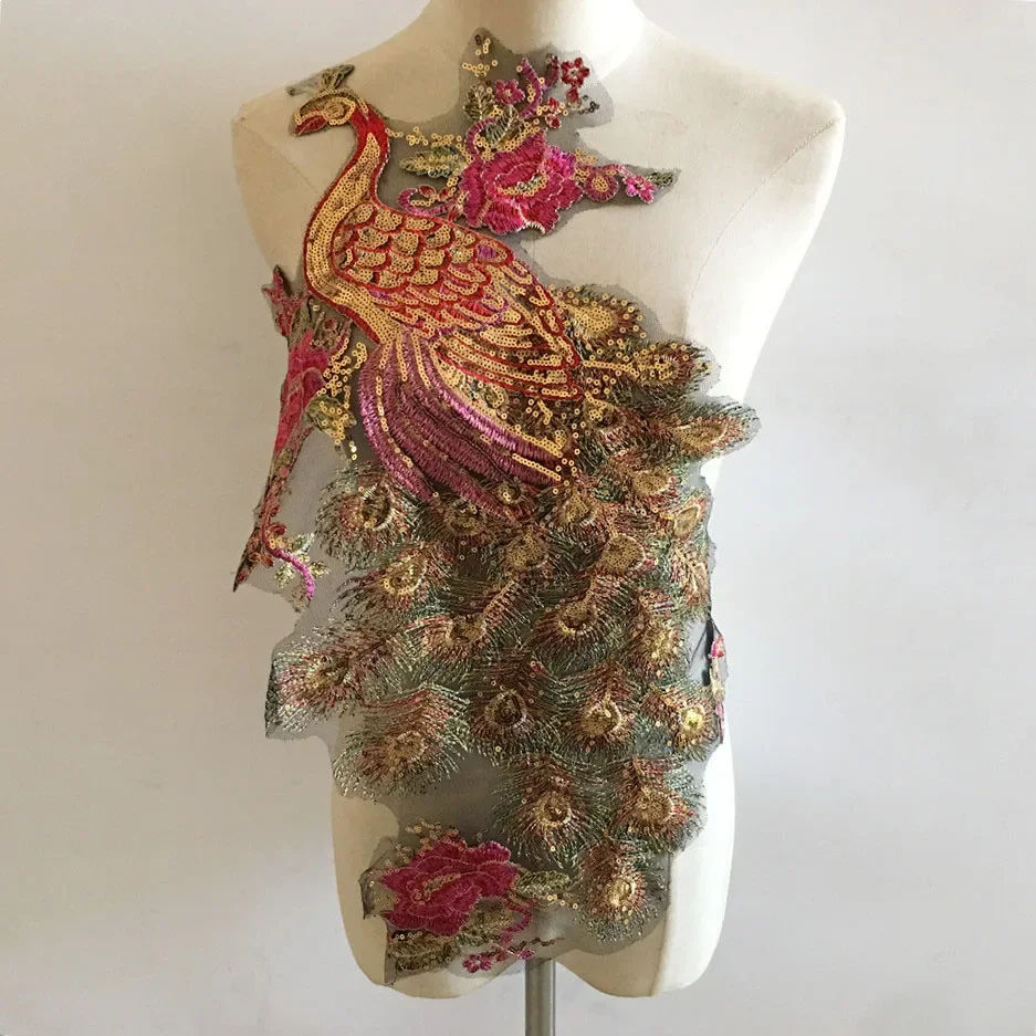 Home Lines Textiles - One piece sale of peacock feather