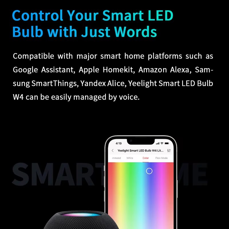 Yeelight Smart LED Bulb W4 Lit - Yeelight Light Smart Bulb ulasan dan harga
