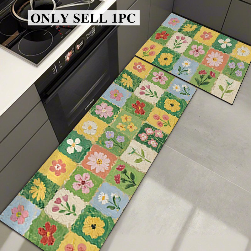 Kitchen Rug Pvc Waterproof Lea - Home Textiles Plaid ulasan dan harga