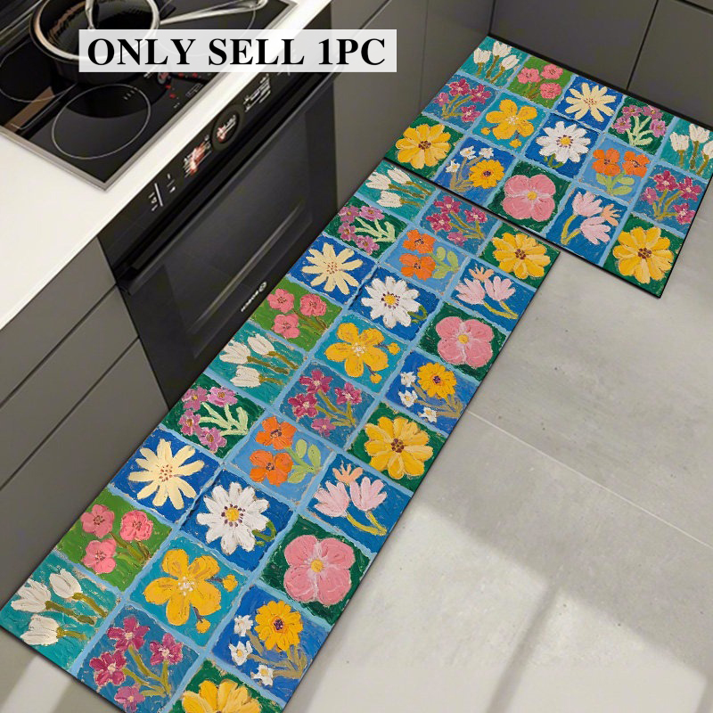 Kitchen Rug Pvc Waterproof Lea - Home Textiles Plaid ulasan dan harga