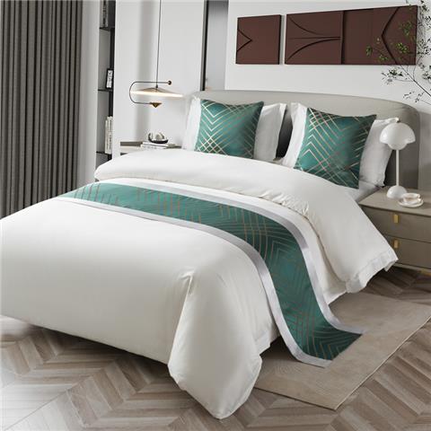 Geometric Green Diamond Bed Ru - Home Textiles Plaid ulasan dan harga