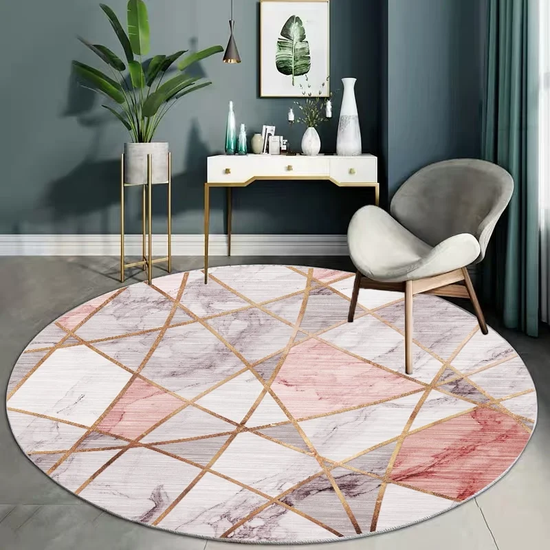 ~O~Light Luxury Round Floor Ma - Home Lines Textiles ulasan dan harga