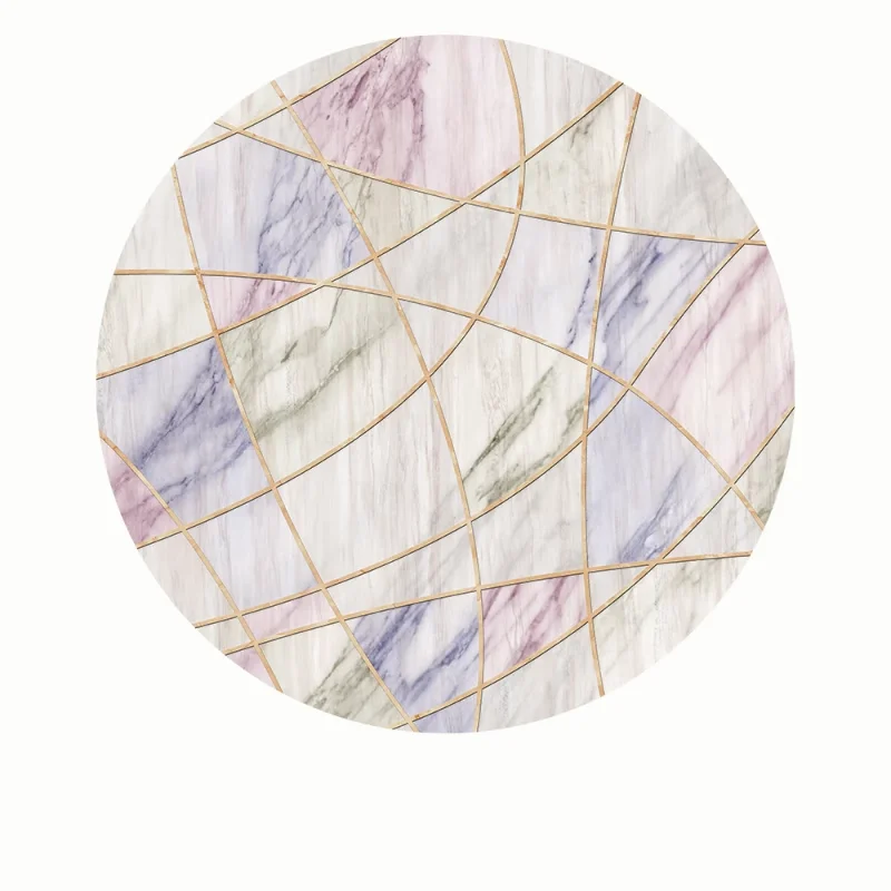 ~O~Light Luxury Round Floor Ma - Home Lines Textiles ulasan dan harga