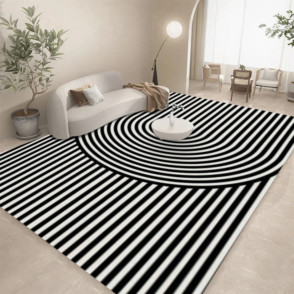 HD-Black White Geometric Line  - Home Lines Textiles ulasan dan harga