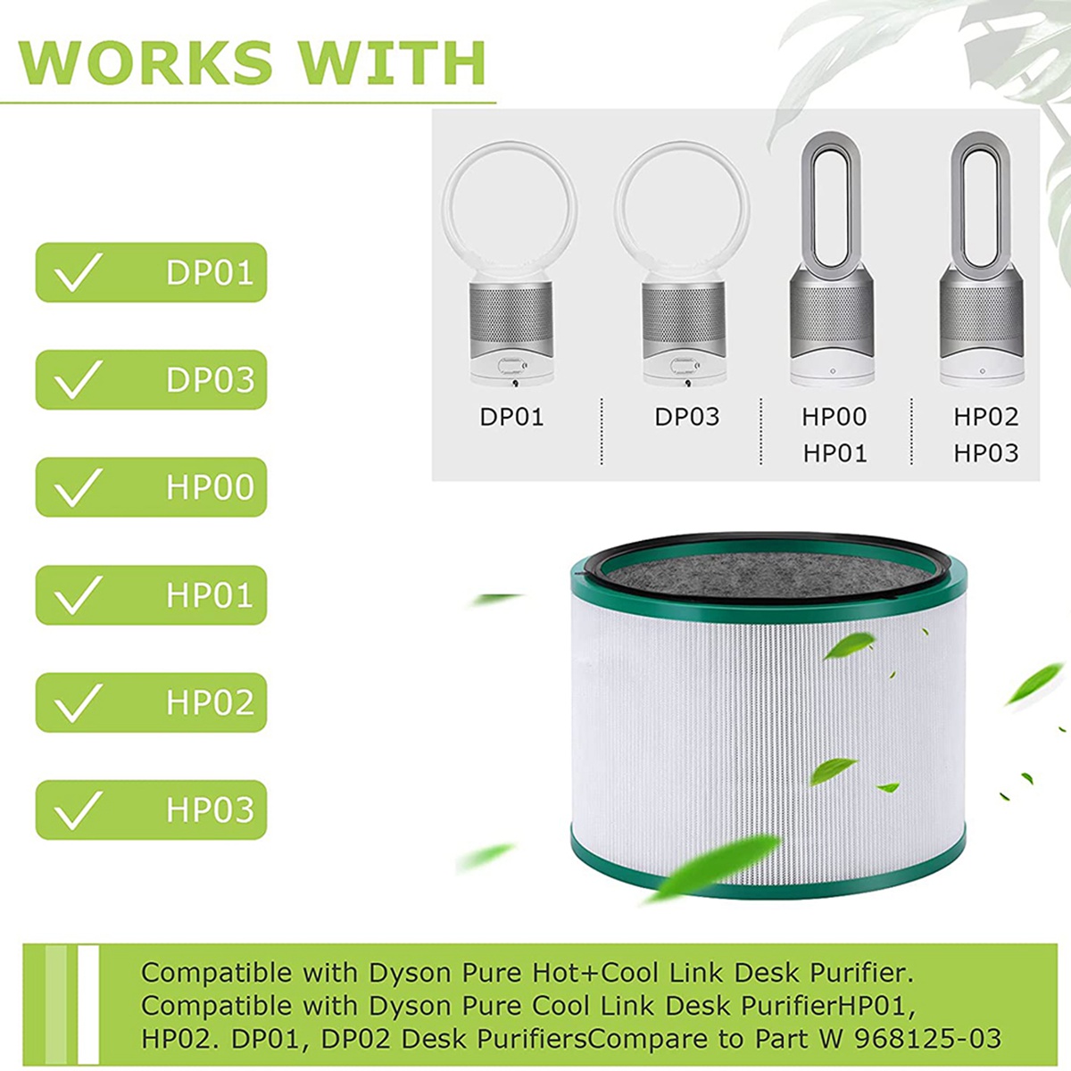 HGHO Replacement Filter for Dy - Dyson Fan Pure Cool ulasan dan harga