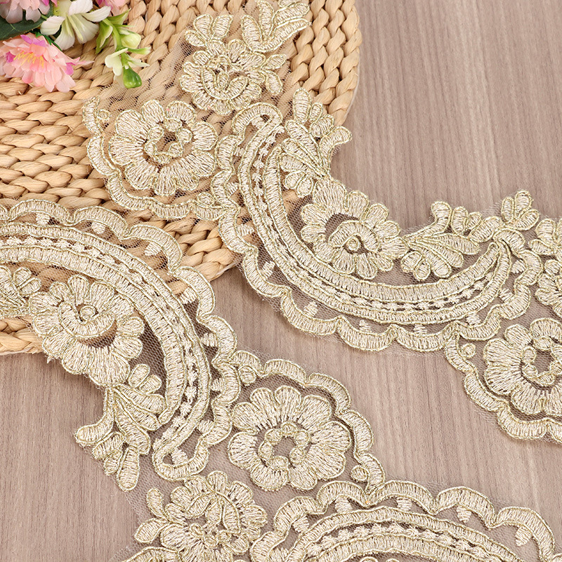1Yard 4.7cm Wide Exquisite Gol - Home Lines Textiles ulasan dan harga