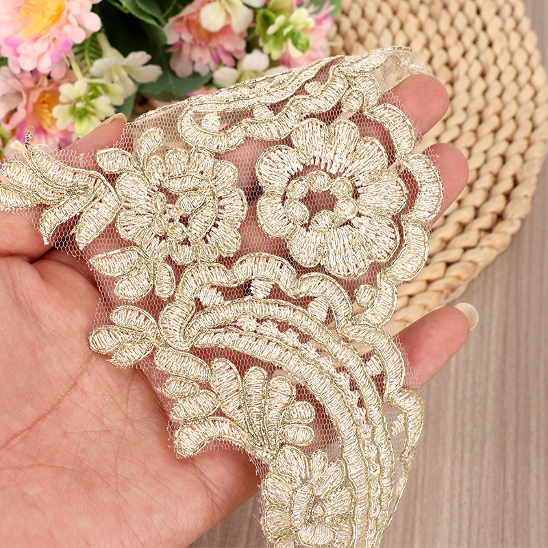 1Yard 4.7cm Wide Exquisite Gol - Home Lines Textiles ulasan dan harga