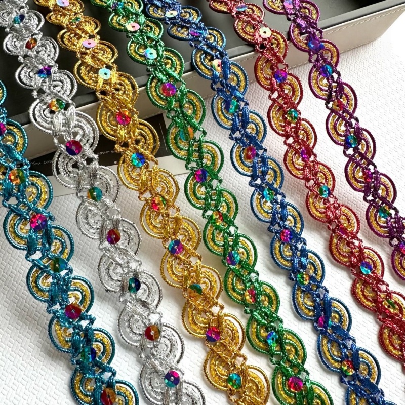 20 Yards Lace Trim 23mm S Shap - Home Lines Textiles ulasan dan harga