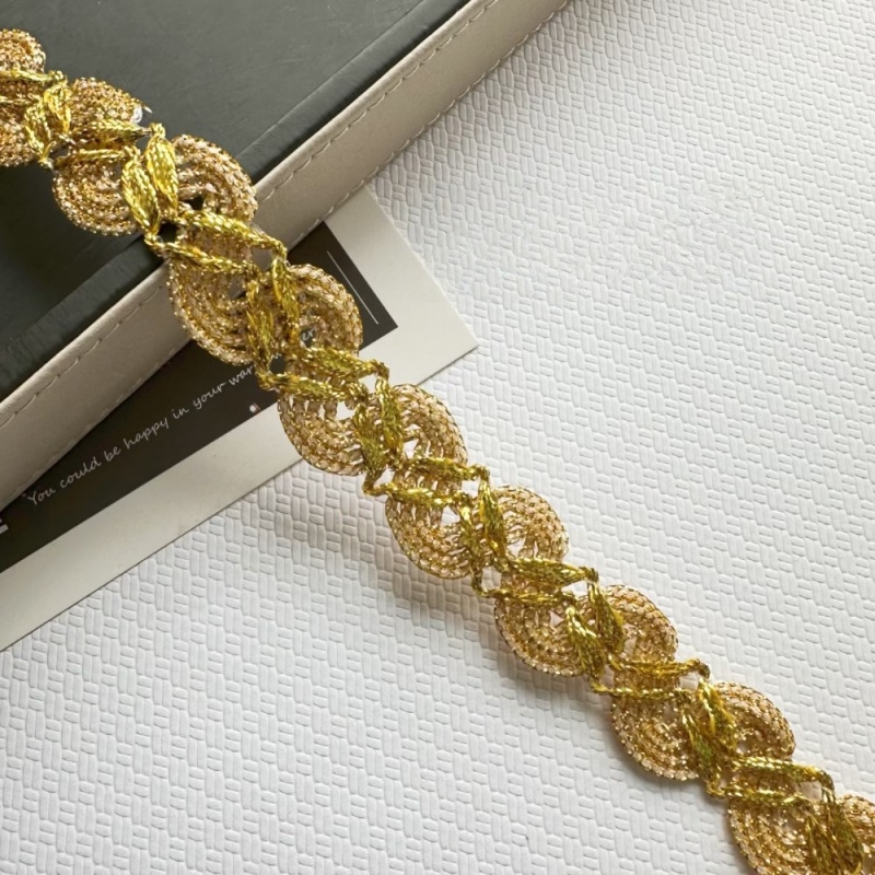 20 Yards Lace Trim 23mm S Shap - Home Lines Textiles ulasan dan harga